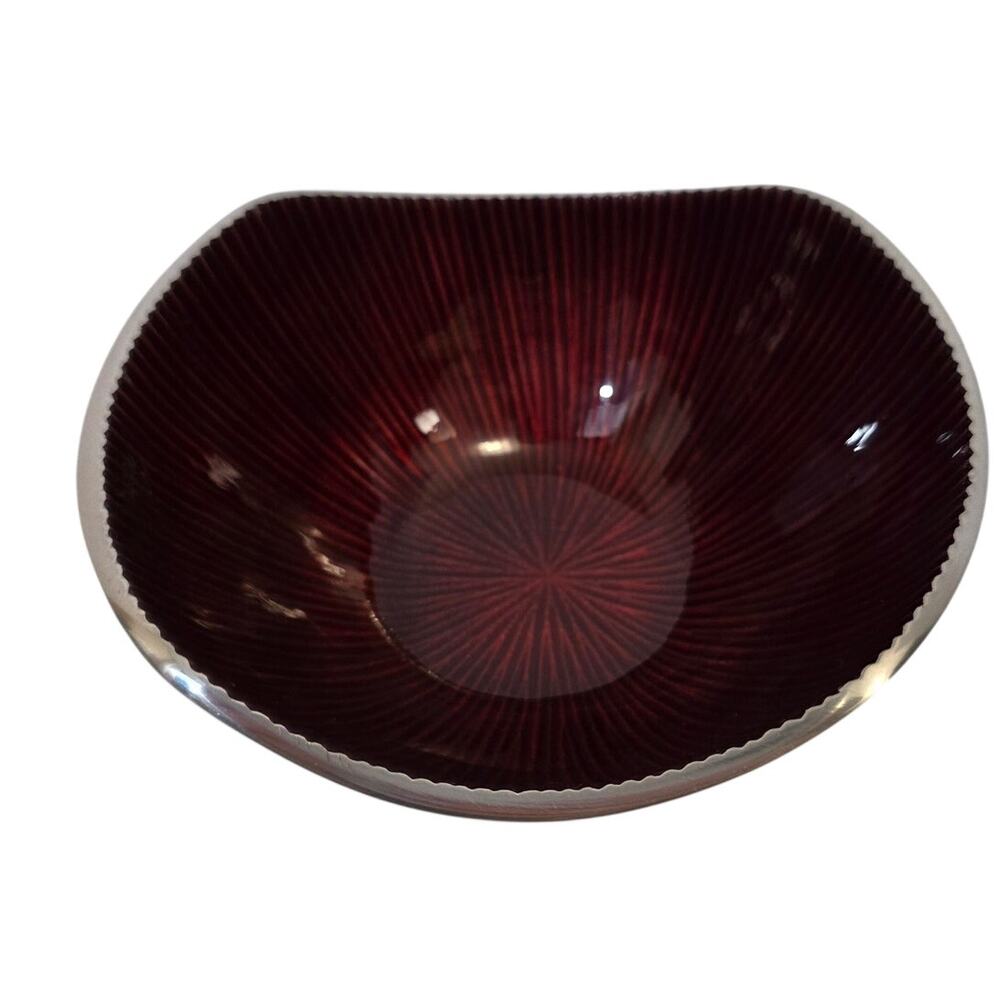 1 Simply Designz Organic Snack Salad Nut Red Bowl 5" Ruby Red Bodoni Collection
